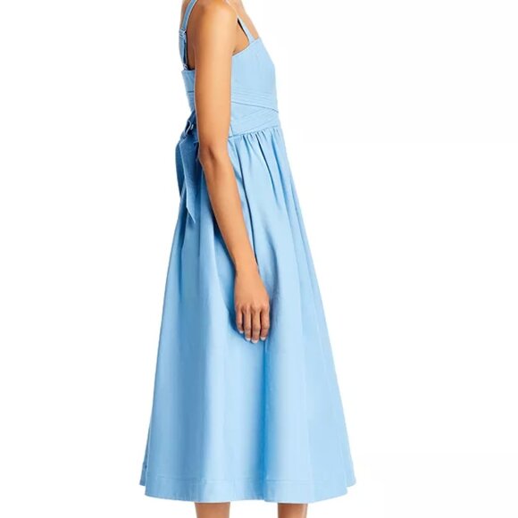 Cinq à Sept Denim Cornelia Midi Dress Blissful Blue 10 NWT $465 - Picture 7 of 7